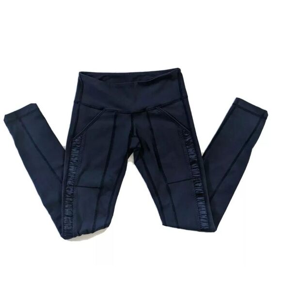 Lululemon Practice Daily Pant Ruched Tuxedo Stripe pants - Picture 1 of 7